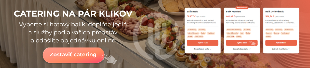 Catering na pár klikov