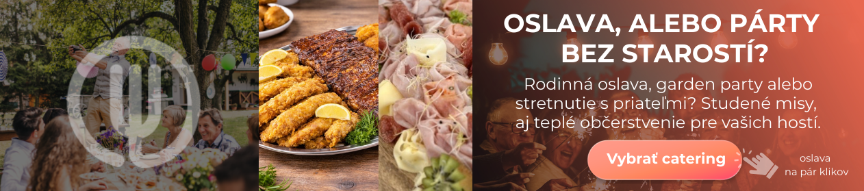 Studené misy, aj teplé občerstvenie pre vašich hostí