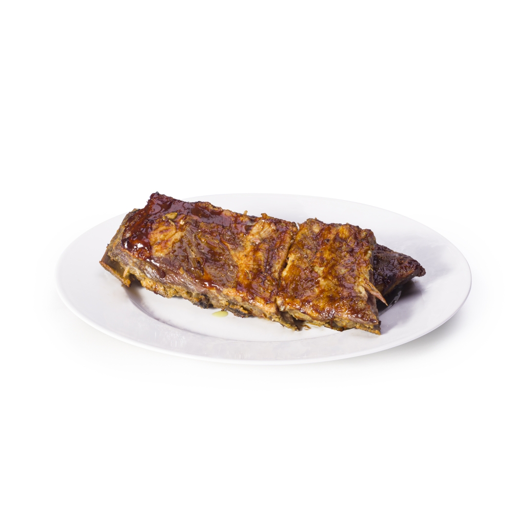 360g Pečené bravčové rebierka BBQ
